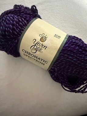 Yarn Bee Chromatic Spectrum Purple Blend Twisted Yarn